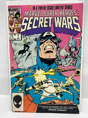 Buy 1984 Marvel Super Heroes SECRET WARS #7 1st Julia Carpenter Spider-Woman Madame • 17£