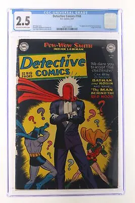 Buy Detective Comics #168 - D.C. Comics 1951 CGC 2.5 1st Appearance Of The Red Hood  • 7,430.92£