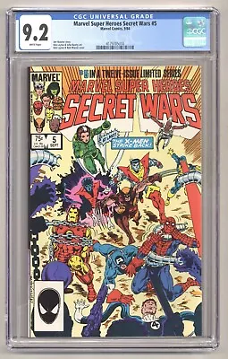 Buy Marvel Super-Heroes Secret Wars #5 (CGC 9.2) Bob Layton Cover And Art 1984 O439 • 31.87£