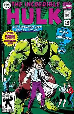 Buy Incredible Hulk #393 -  30th Anniversary Foil Marvel Comics 1992 NM • 5.12£