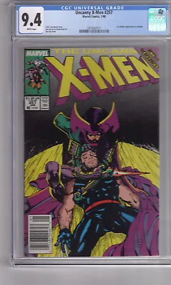Buy Uncanny X-men #257 (1990) 9.4 CGC W/P '1st JUBILEE In COSTUME' JIM LEE Cover ART • 37.85£