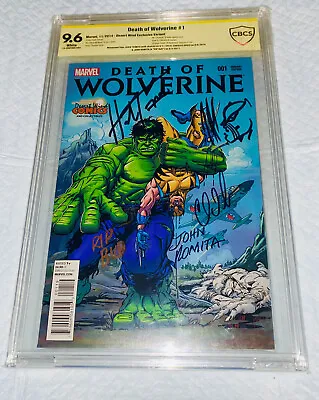 Buy Death Of Wolverine #1 SIGNED & SKETCH BY HERB TRIMPE JOHN ROMITA SR + CBCS 9.6SS • 770.84£