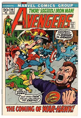 Buy Avengers Vol 1 No 98 Apr 1972 (VFN) (8.0) Marvel, Art By Barry Windsor-Smith • 69.99£