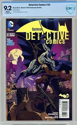 Buy Batman:DETECTIVE COMICS 33 Graded 9.2/released 7/2/14: 75th Anniversary Var 🤗 • 47.97£