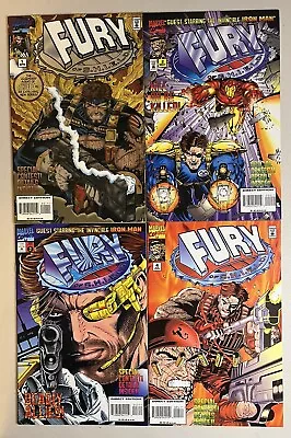 Buy Fury Of Shield 1-4 Marvel Comic Set Complete Agent Nick Chaykin 1995 • 10.28£