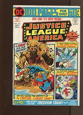 Buy Justice League Of America #113/ 100 Pages/1st Appearance New Sandman(4.5) 1974 • 7.83£