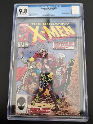 Buy The Uncanny X-Men #219 - CGC 9.8 OW-WP - Chris Claremont - Marauders App - 1987 • 87.95£