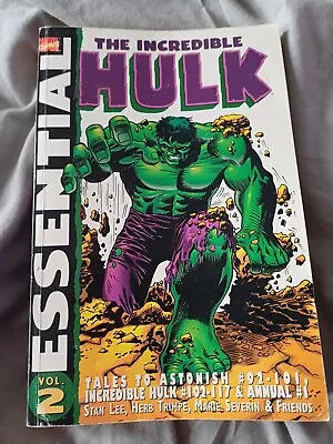 Buy Marvel Comics Essential: The Incredible Hulk Vol 2 (Paperback) Stan Lee VG • 5£