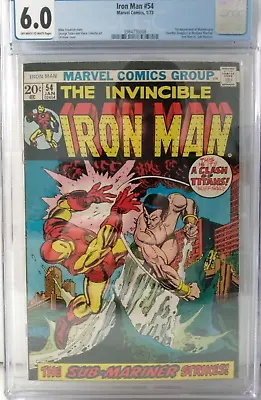 Buy Iron Man #54 Marvel 1973 CGC 6.0 Comic Book • 174.45£