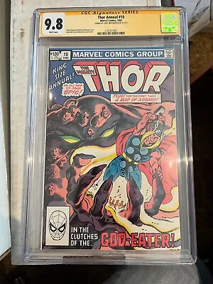 Buy Thor Annual #10 (1982) CGC 9.8 NM/MT, SS Signed By Chris Hemsworth! • 395.26£