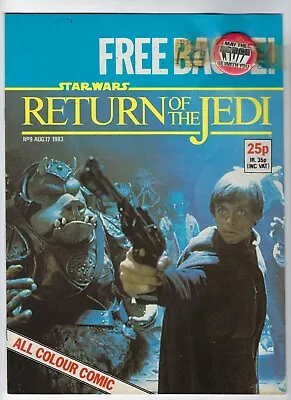 Buy STAR WARS: RETURN OF THE JEDI # 9 - Weekly Aug 1983 - With Free Gift- Marvel UK • 14.95£