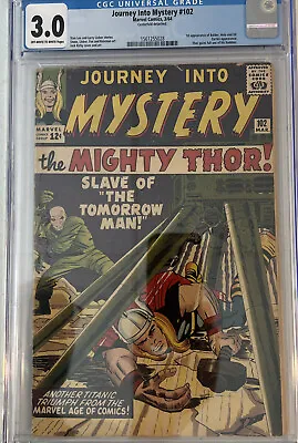 Buy Journey Into Mystery #102 CGC 3.0 1964 1st Appearance Hela, Balder, And Sif! Key • 139.92£