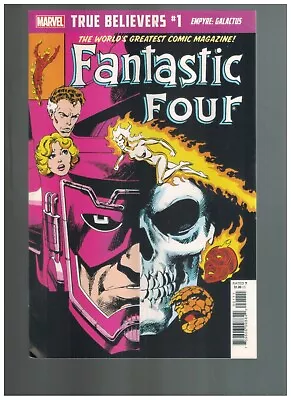 Buy True Believers: Fantastic Four #257  Galactus Is Dying!  F/VF 2020 Marvel Comic • 2.33£