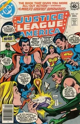 Buy JUSTICE LEAGUE OF AMERICA #161 VG/F, DC Comics 1978 Stock Image • 7.91£