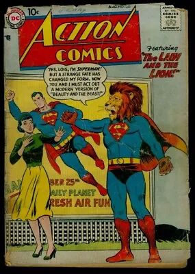 Buy DC Comics ACTION Comics #243 SUPERMAN The Lady And The Lion! FR 1.0 • 15.98£