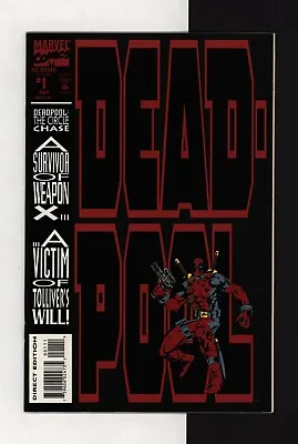 Buy Deadpool The Circle Chase #1, VF+, First Solo, 1st App Slayback, Marvel 1993 • 14.14£