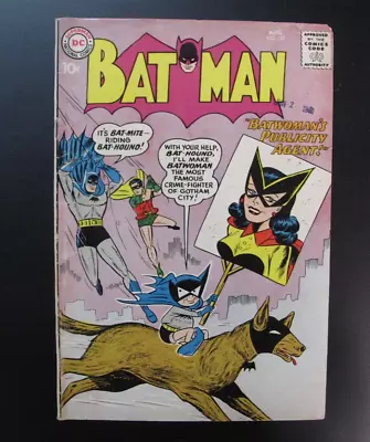 Buy DC National Comics Comic Book Batman No. 133 Bat-Mite Bat-Hound Batwoman 1960 • 276.71£