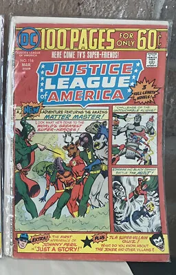 Buy DC Comic Book Justice League Of America #116 (1975) 100 Page Issue • 15.79£
