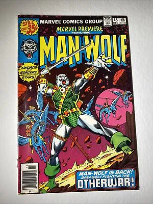 Buy Marvel Premiere #45 Man-Wolf 1978 Marvel Comics Perez Cover 1st Solo Run Gemini! • 7.11£