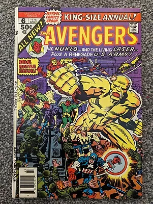 Buy King Size Avengers 6. Marvel Comics 1976. Whizzer, Wonder Man • 5.99£