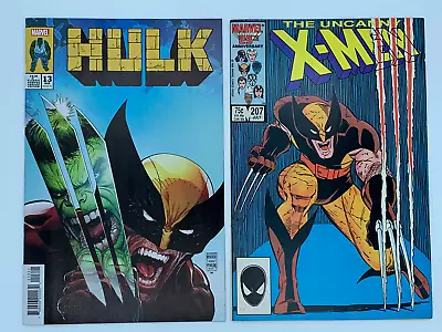 Buy Hulk #13, (McNiven Hulk #340 McFarlane Homage Cover), And Uncanny X-Men #207 • 15.85£