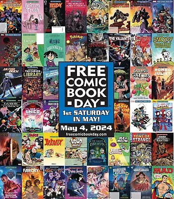 Buy FREE COMIC BOOK DAY (FCBD) 2024 - Select Singles Or Sets - May 4, 2024 • 1.90£