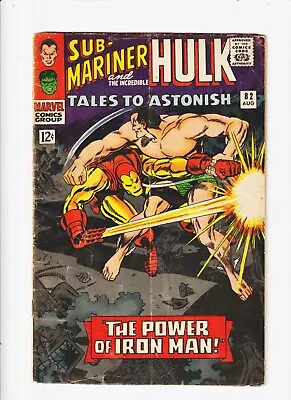 Buy Tales TO  ASTONISH 82 MARVEL COMIC SUB MARINER HULK POWER OF IRON MAN • 15.81£