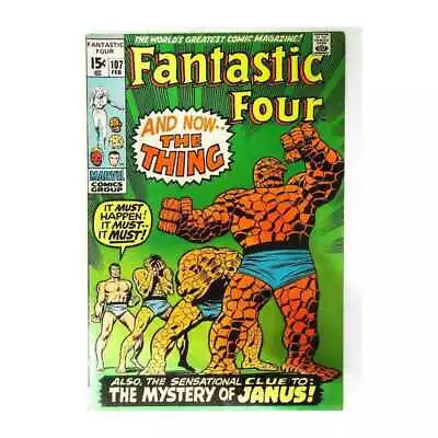 Buy Fantastic Four (1961 Series) #107 In Fine Condition. Marvel Comics [e! • 25.95£