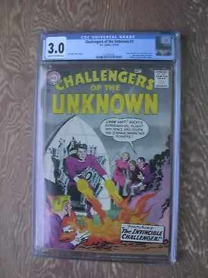 Buy Challengers Of The Unknown  #3   CGC 3.0   Fantastic Four Prototype • 474.18£