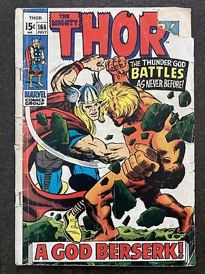Buy Mighty Thor #166 2nd Him Adam Warlock 1969 Stan Lee Jack Kirby Gotg 3 Mcu Movie • 31.66£
