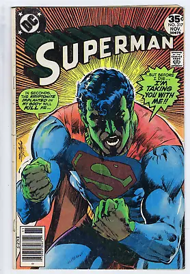 Buy Superman #317 DC Pub 1977 CLASSIC NEAL ADAMS Kryptonite Cover ! • 11.99£