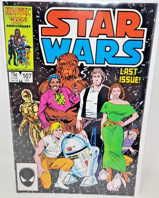 Buy Star Wars #107 Cynthia Martin Cover Art Final Issue *1986* Marvel Low Print 9.4 • 68.32£