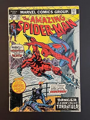 Buy AMAZING SPIDER-MAN #134 ( Marvel 1974) 1st Tarantula, 2nd Punisher, Reader Copy! • 11.98£