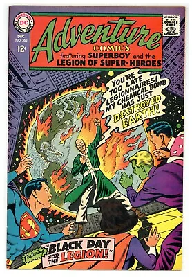Buy Adventure Comics 363 Legion Of Superheroes Mantis Morlo Sun Boy 1967 DC (j#3766) • 14.23£