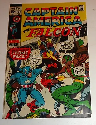 Buy Captain America #134 First Falcon Logo Gene Colan 9.0 But Right Bottom Corner • 37.68£