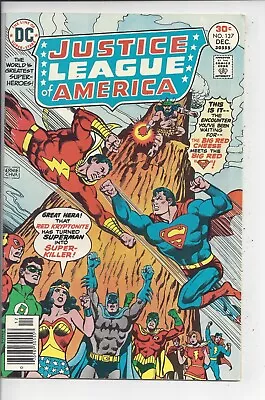 Buy Justice League #137 VF(8.0) 1976 Awesome Superman Vs Shazam Cover • 23.99£