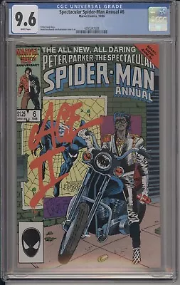 Buy Spectacular Spider-man #6 - 1986 Annual - Cgc 9.6 - Direct Edition • 46.64£