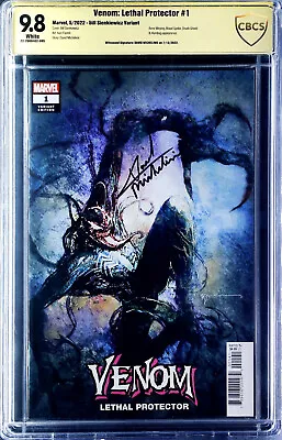 Buy Venom: Lethal Protector #1 Sienkiewicz Variant Signed By D Michelinie CBCS 9.8 W • 95£