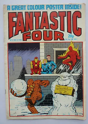 Buy Fantastic Four #12 - UK Weekly Marvel Comics Ltd 22 December 1982 FN- 5.5 • 8.99£