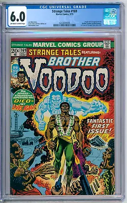 Buy Strange Tales 169 CGC Graded 6.0 FN 1st Brother Voodoo Marvel Comics 1973 • 157.66£