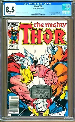 Buy Thor #338 (1983) CGC 8.5  WP  Simonson  Beta Ray Bill    NEWSSTAND  • 36.95£