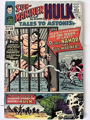 Buy Tales To Astonish #70.  1st Solo Silver Age Sub-Mariner Story. Hulk. Kirby/Lee • 15.97£