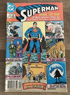Buy Superman #423 Alan Moore Curt Swan Last “silver Age” Issue May 1986 Vf Classic • 10.40£