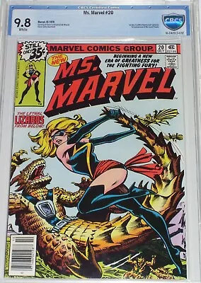 Buy Ms. Marvel #20 CBCS 9.8 Oct 1978 1st Appearance Of New Costume. Like CGC • 181.48£