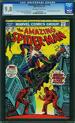 Buy Amazing Spider-man #136 Cgc 9.8 1st Harry Osborn As Green Goblin Cgc #0129447005 • 1,458.37£