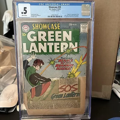 Buy Showcase #22 1959 Cgc 0.5 First SA Green Lantern Hal Jordan • 791.53£
