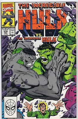 Buy The Incredible Hulk #376 (Marvel 1990) 1st App. Agamemnon Son Of Loki • 11.99£