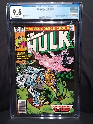 Buy Incredible Hulk #254 (12/80 Marvel) CGC 9.6 NEWSSTAND Origin & 1st App Of U-Foes • 163.32£