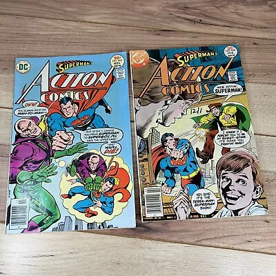 Buy Superman's Action Comics Issue #468 & #465 1977, DC Comics) • 15.80£