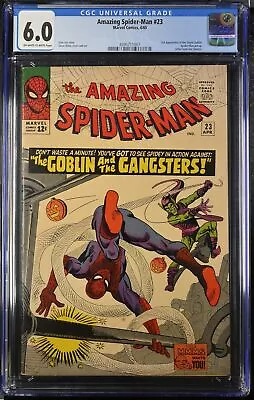 Buy Amazing Spider-Man #23 CGC FN 6.0 3rd Appearance Green Goblin! Marvel 1965 • 268.02£